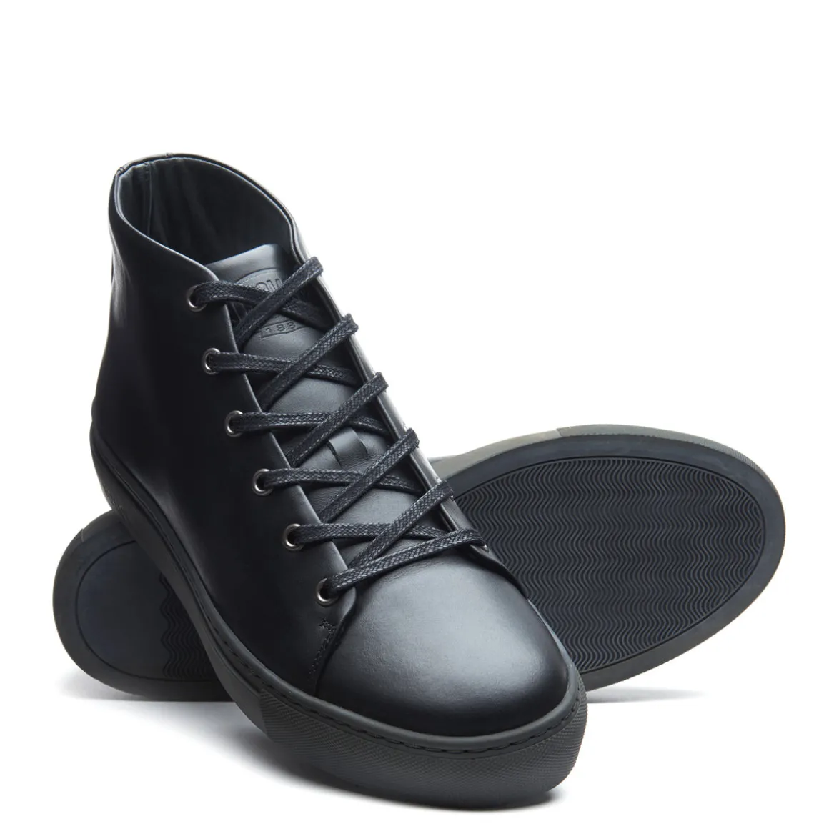 Hot Black Calf High Top Sneaker Women Sneakers | Logger Boots
