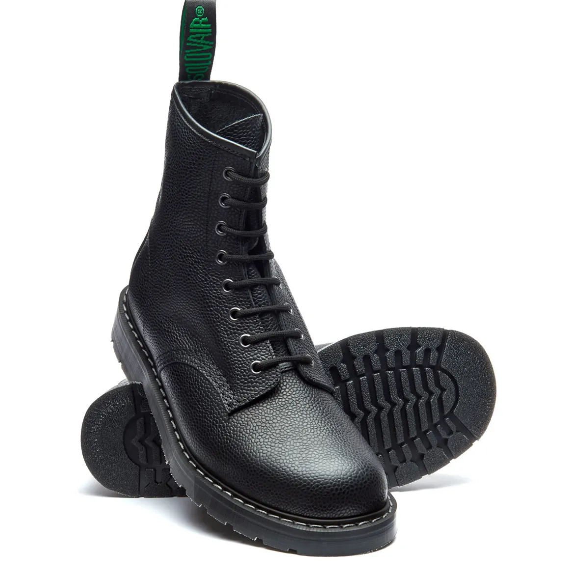 Shop Black Country Calf Grain 8 Eye Derby Boot Logger Boots | Derby Boots