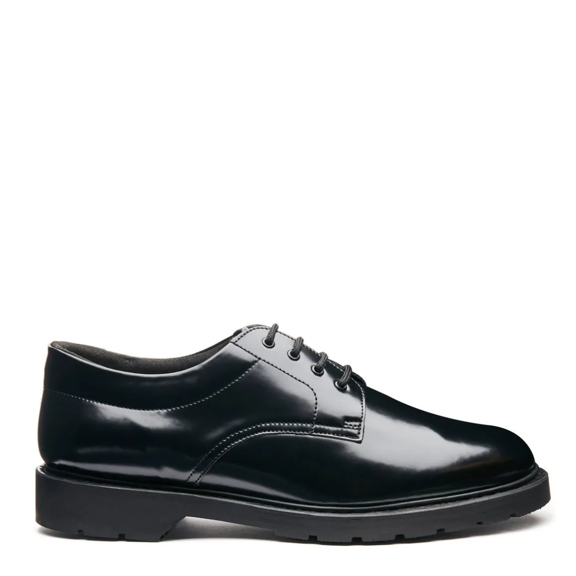 Sale Black Hi-Shine 4 Eye Gibson Shoe Women Gibson Shoes | Vegan Shoes