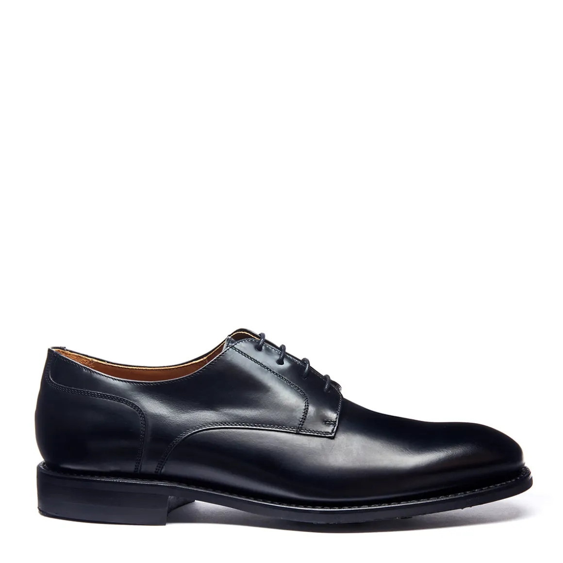 New Black Hi-Shine 4 Eye Gibson Shoe Gibson Shoes | Logger Boots