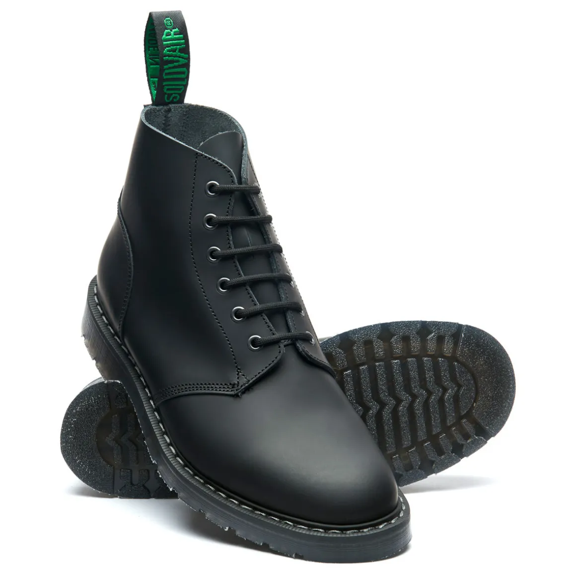 Online Black Matte 6 Eye Astronaut Boot Women Derby Boots | Astronaut Boots