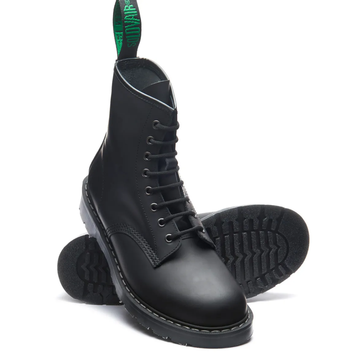 Outlet Black Matte 8 Eye Derby Boot Women Derby Boots | Logger Boots