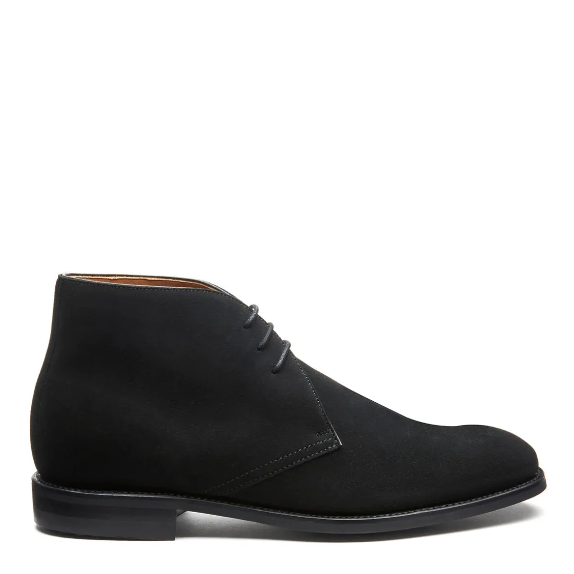 Fashion Black Suede 3 Eye Chukka Boot Logger Boots | Chukka Boots