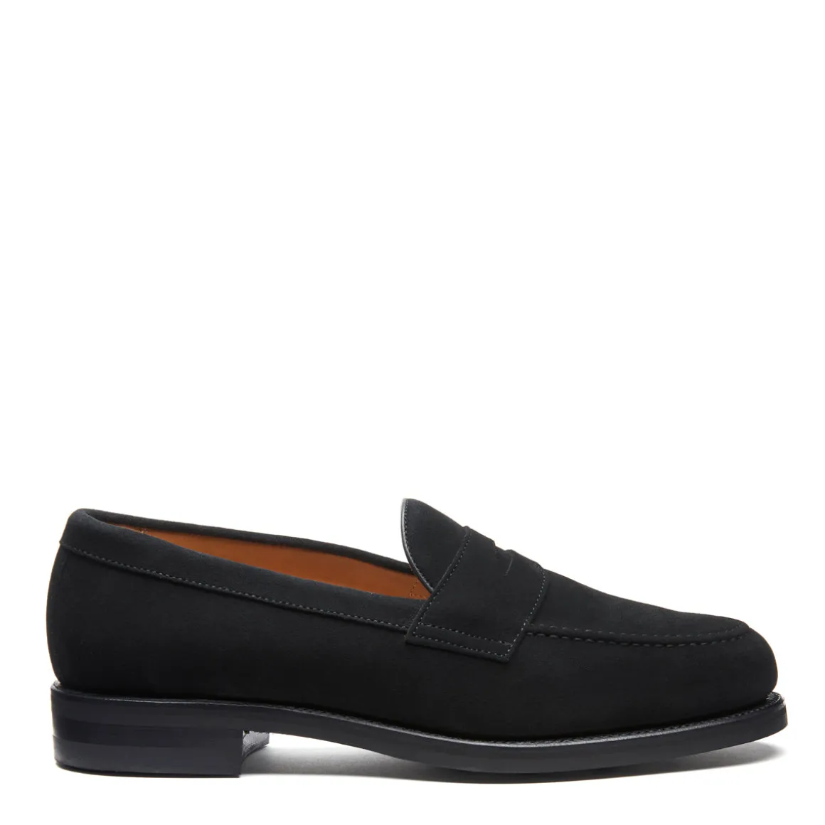 Outlet Black Suede Penny Loafer Loafers | Logger Boots