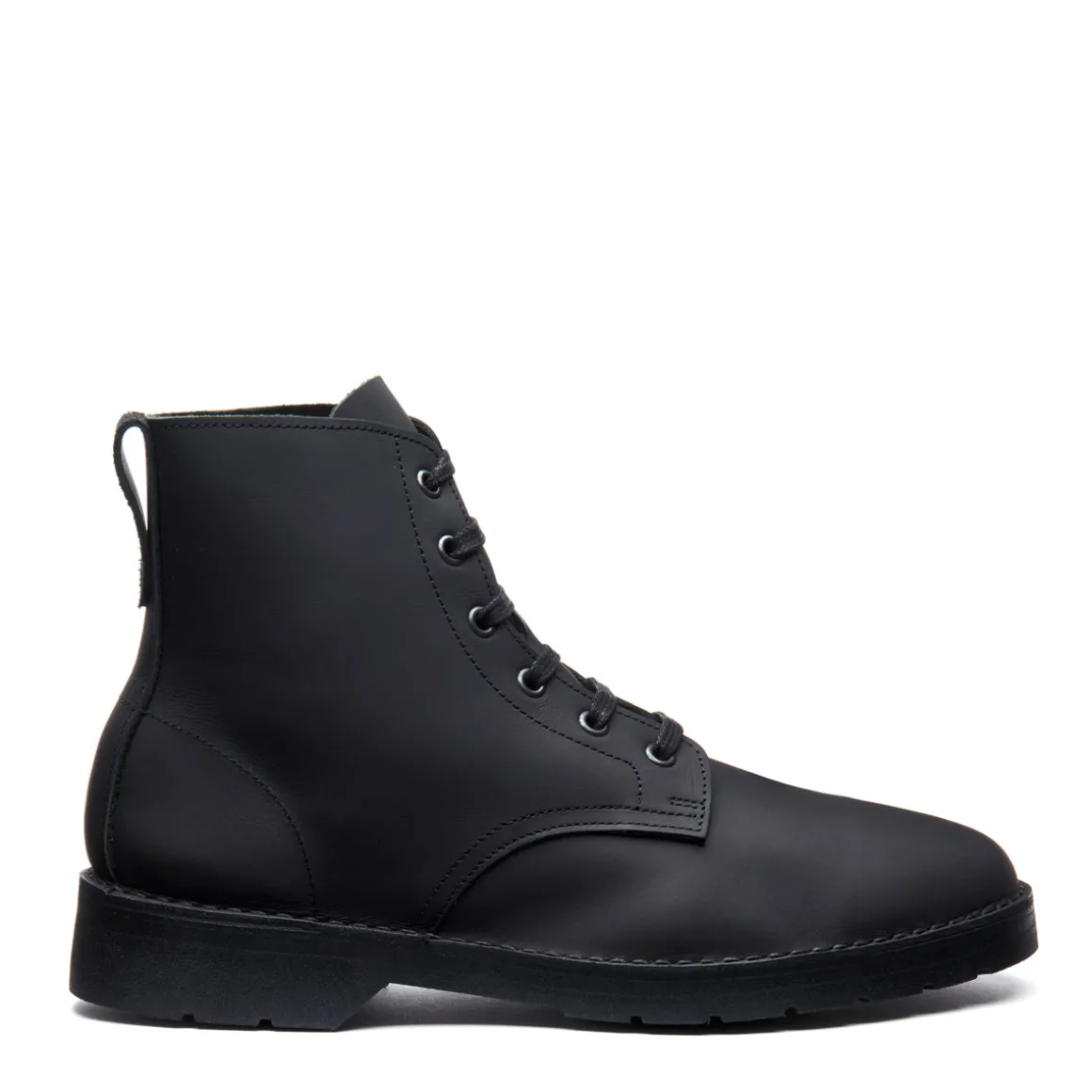 Flash Sale Black Waxy 6 Eye Derby Boot Logger Boots | Derby Boots