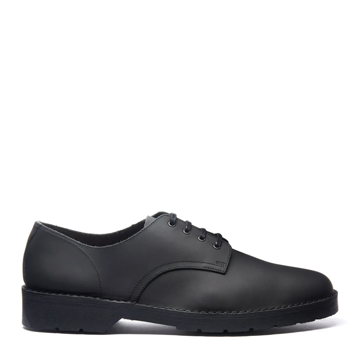 Hot Black Waxy 4 Eye Gibson Shoe Gibson Shoes | Logger Boots