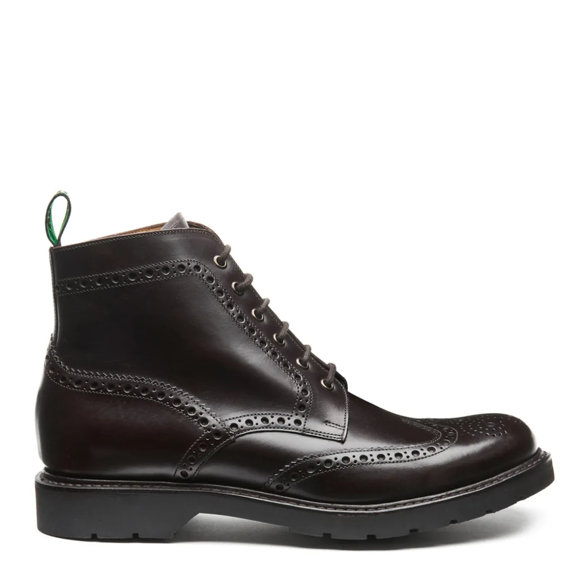 New Brown Calf 6 Eye Derby Brogue Boot Logger Boots | Brogue Boots
