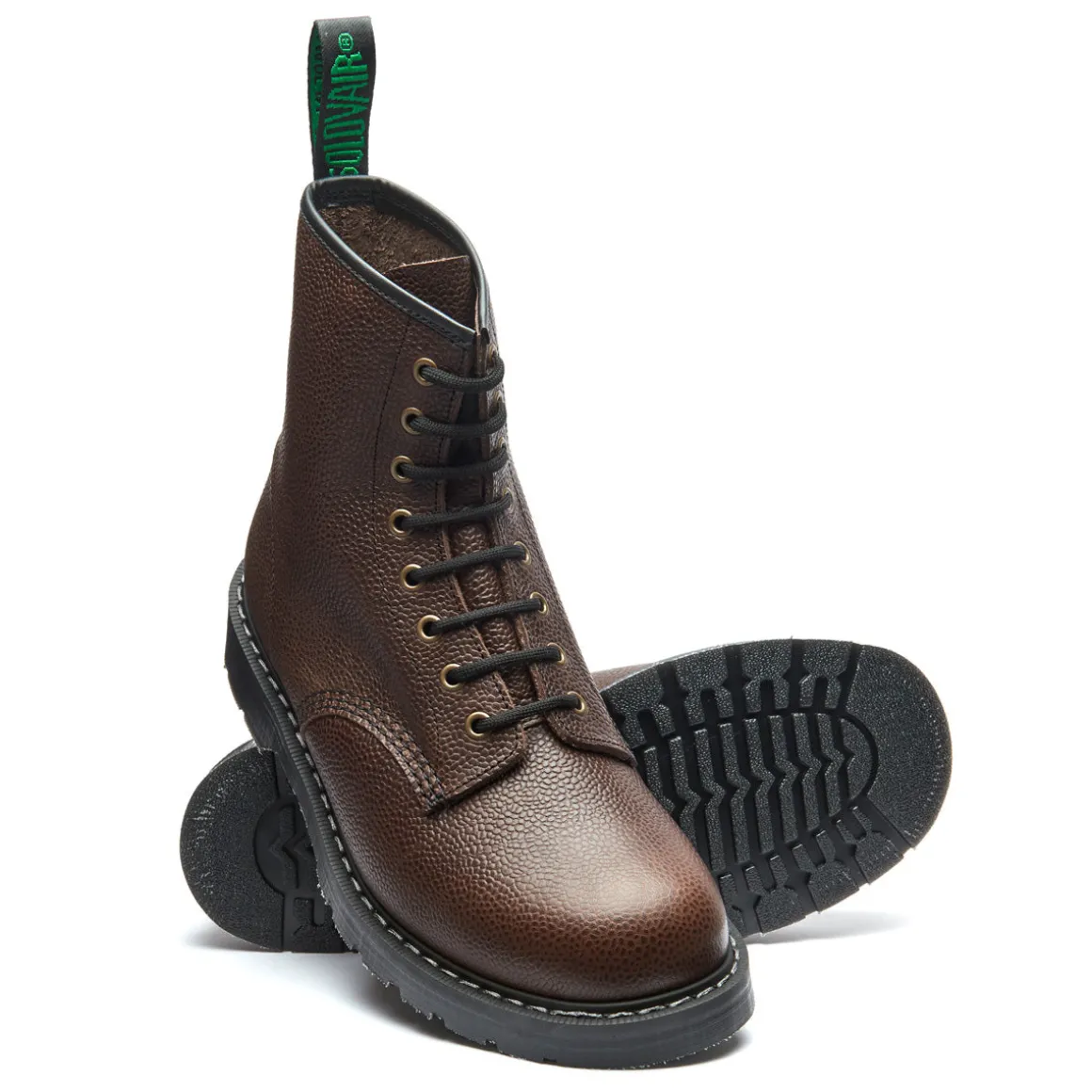 Cheap Brown Country Calf Grain 8 Eye Derby Boot Logger Boots | Derby Boots