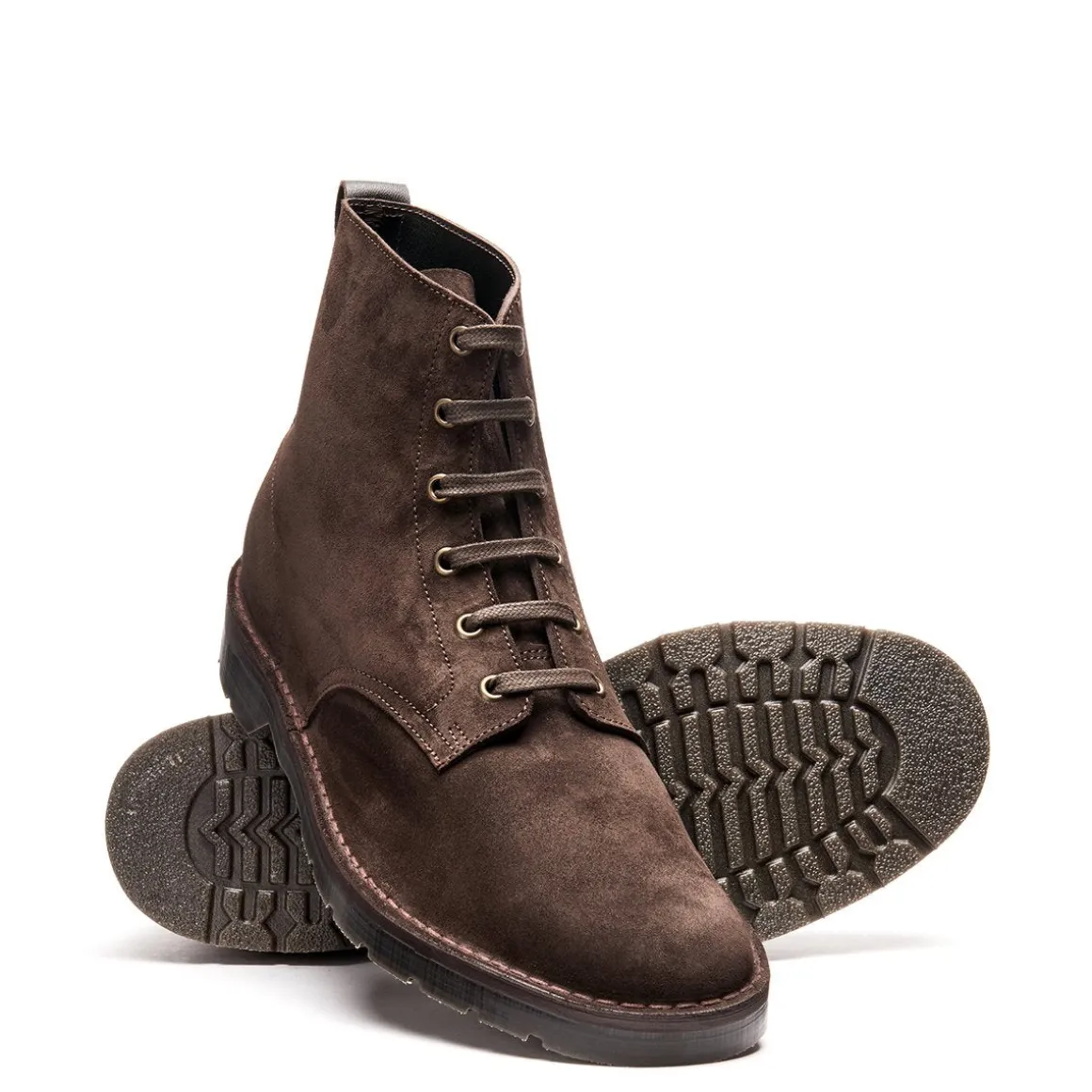 Best Brown Suede 6 Eye Derby Boot Logger Boots | Derby Boots