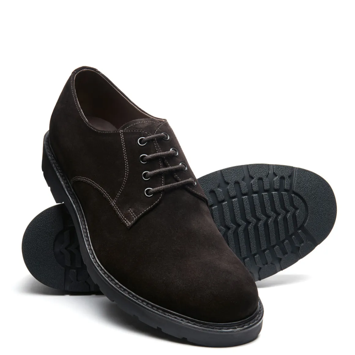 Clearance Brown Suede 4 Eye Plain Toe Gibson Shoe Gibson Shoes | Logger Boots