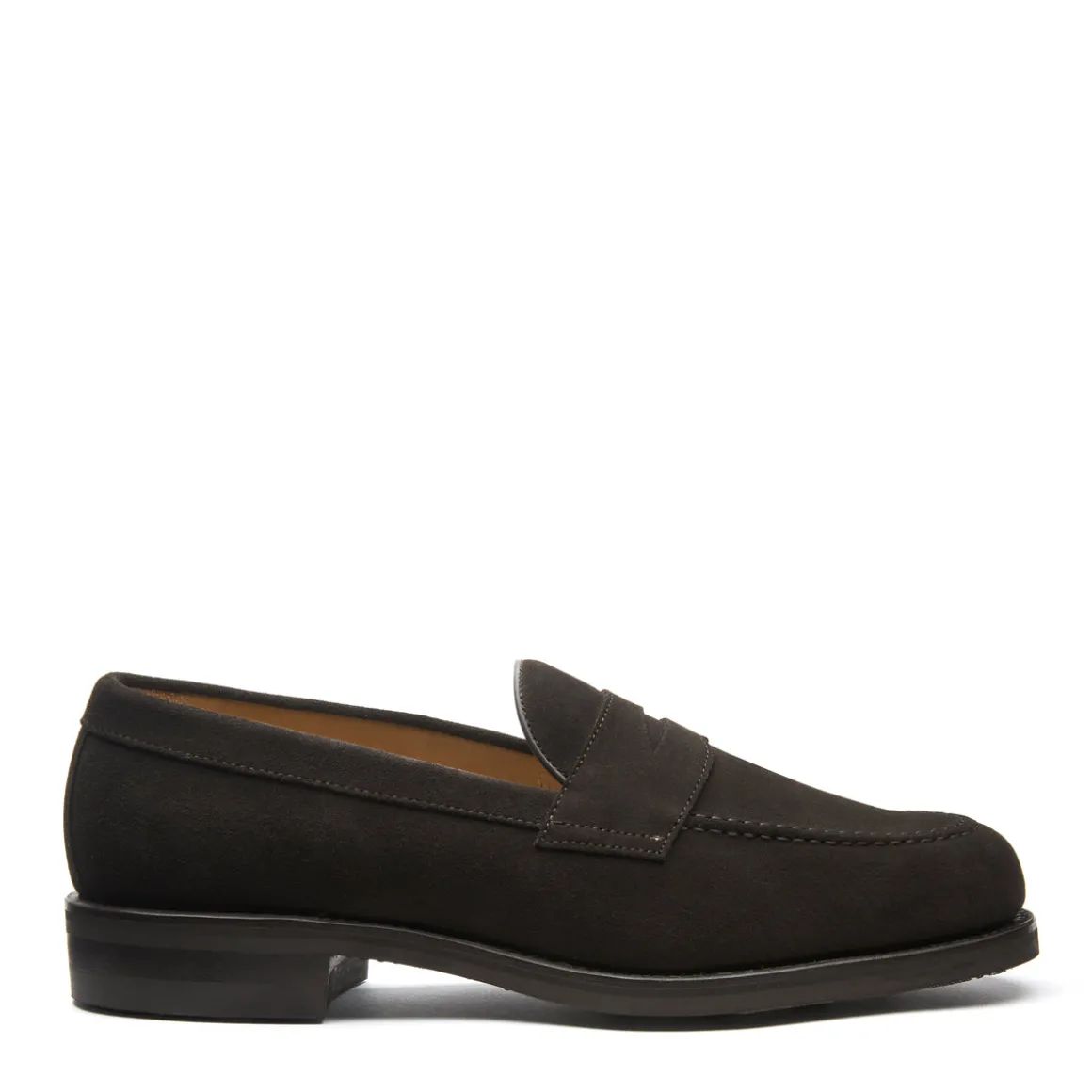 Discount Brown Suede Penny Loafer Loafers | Logger Boots