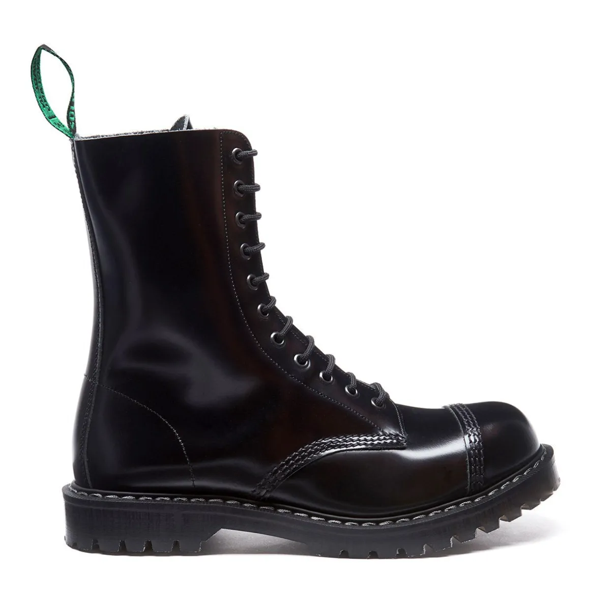 Best Englander Black 11 Eye Steel Toe Derby Boot Steel Toe Boots | Logger Boots