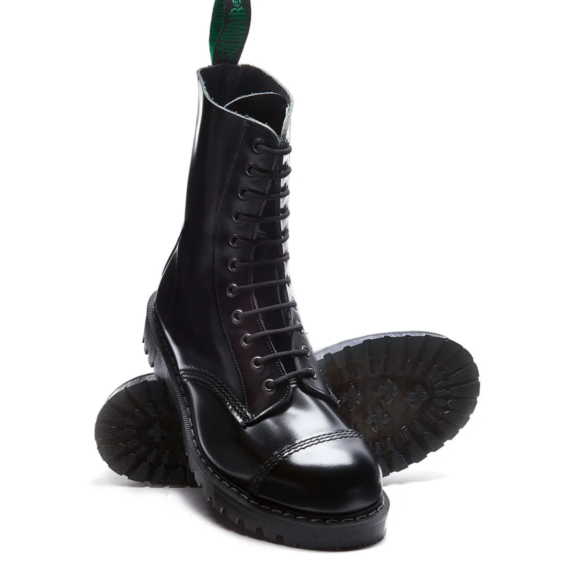 Best Englander Black 11 Eye Steel Toe Derby Boot Steel Toe Boots | Logger Boots