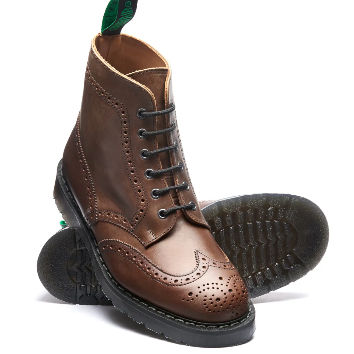 Shop Gaucho Crazy Horse 6 Eye Brogue Boot Women Derby Boots | Brogue Boots