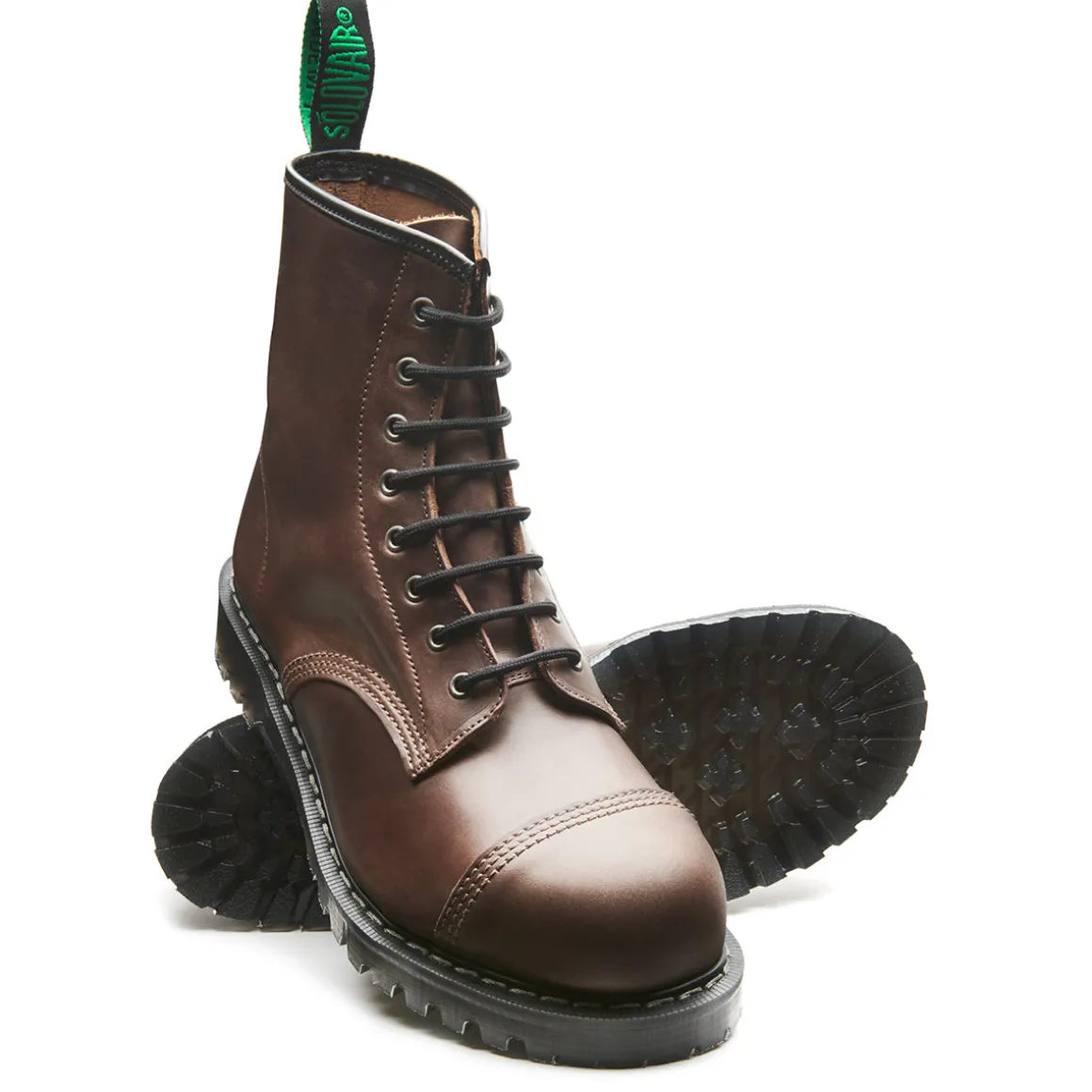 Discount Gaucho Crazy Horse 8 Eye Steel Toe Derby Boot Steel Toe Boots | Logger Boots