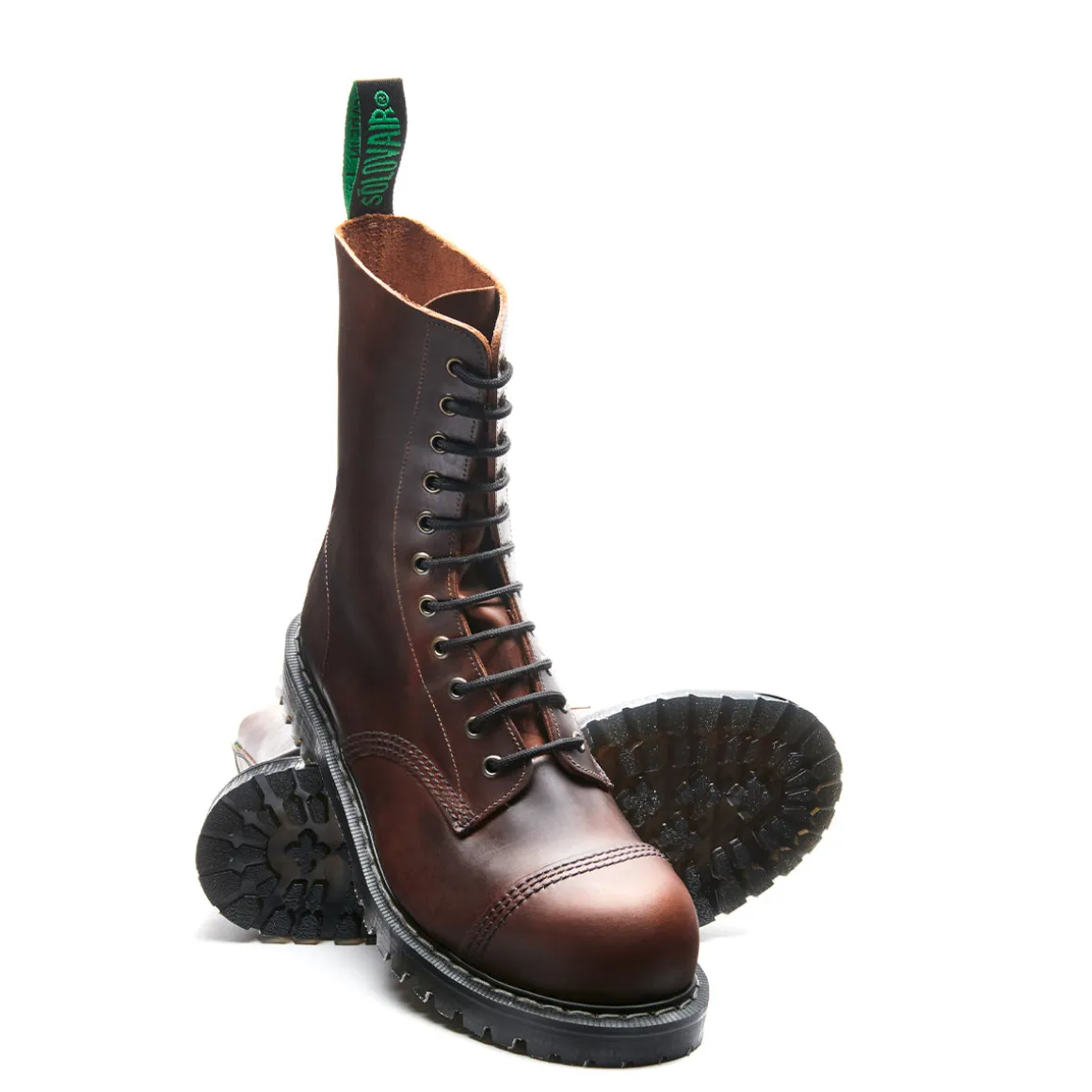 Flash Sale Gaucho Crazy Horse 11 Eye Steel Toe Derby Boot Steel Toe Boots | Logger Boots