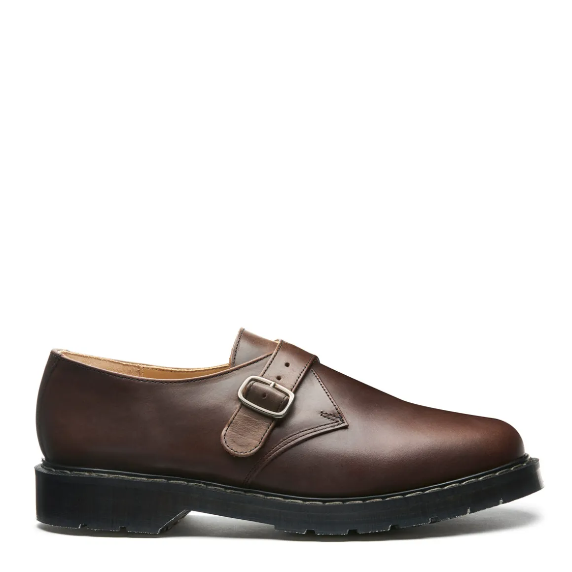 Fashion Gaucho Crazy Horse Single Buckle Monk Shoe Women Monk Shoes | Monk Shoes