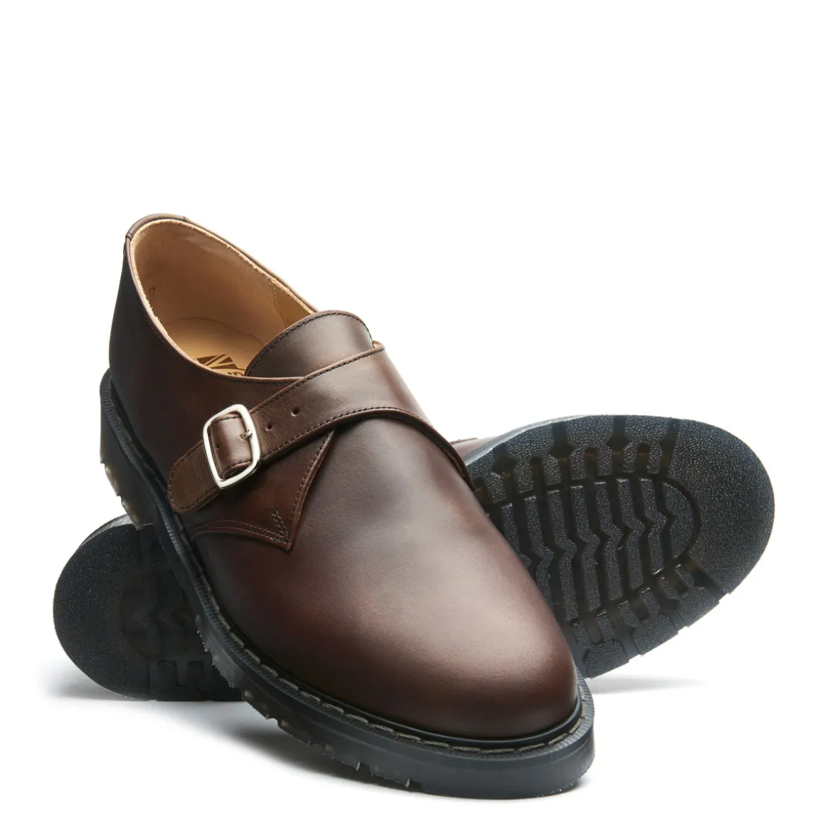 Fashion Gaucho Crazy Horse Single Buckle Monk Shoe Women Monk Shoes | Monk Shoes