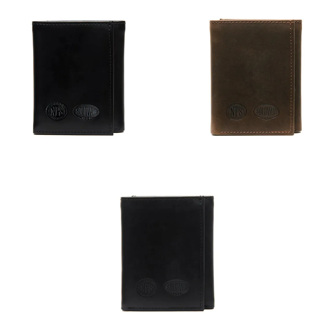 Outlet Leather Tri Fold Wallet Leather Goods | Wallets
