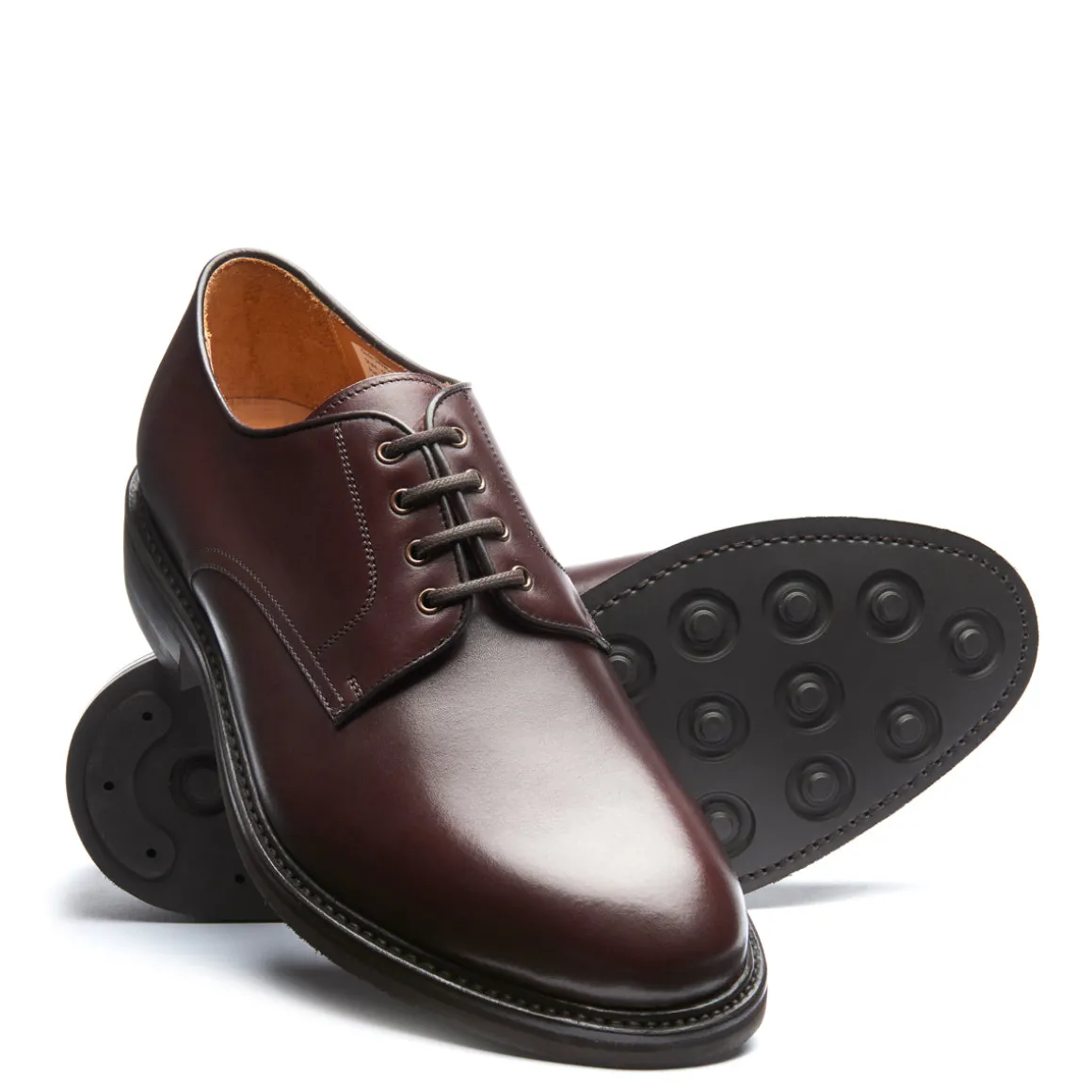 Fashion Walnut Brown Calf 4 Eye Gibson Shoe Gibson Shoes | Logger Boots