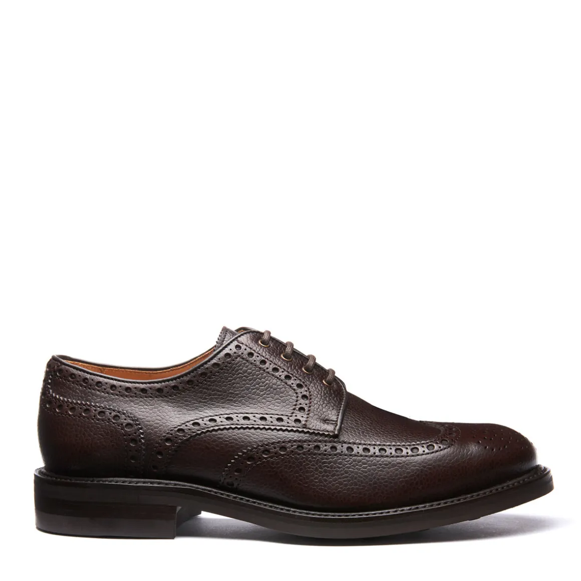 Best Walnut Brown Grain-Calf 4 Eye Gibson Brogue Shoe Gibson Shoes | Logger Boots